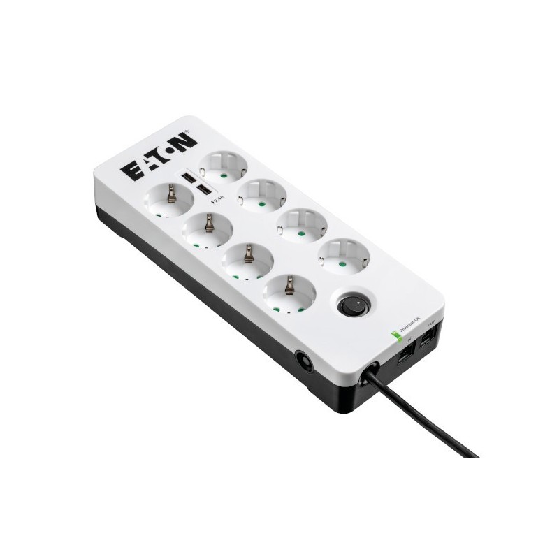 Eaton PB8TUD surge protector Black, White 8 AC outlet(s) 220 - 250 V 59.1" (1.5 m)