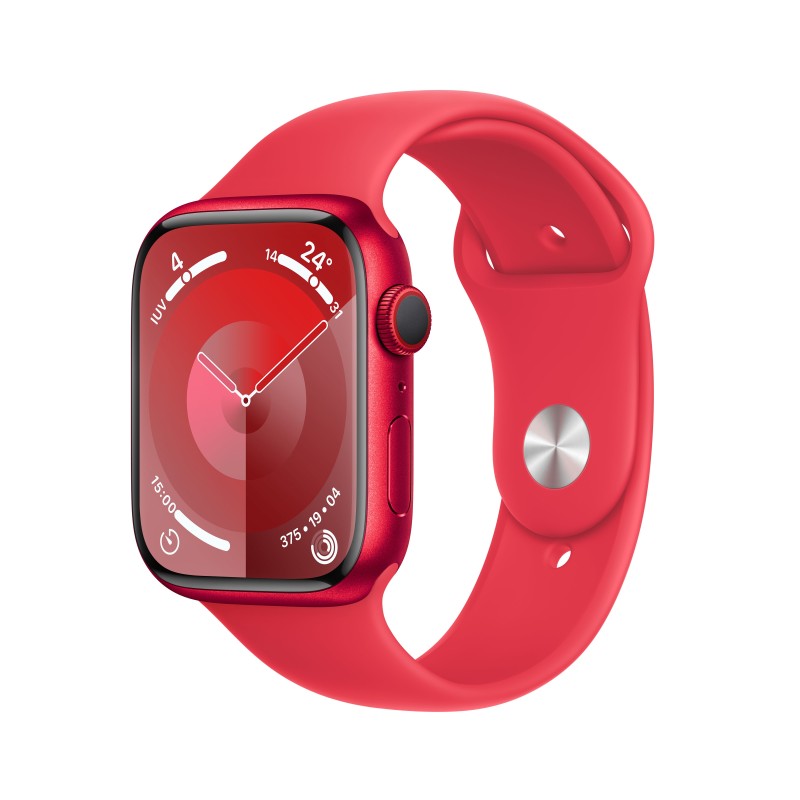 Apple Watch Series 9 LTE 45mm Aluminium Product(RED) Sportarmband ProductRED S/M