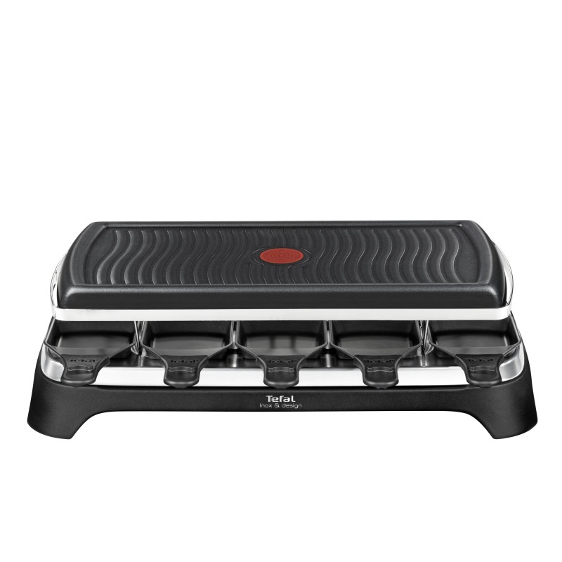 Tefal RE4588 griglia per raclette 10 persona(e) 1350 W Nero, Acciaio inossidabile
