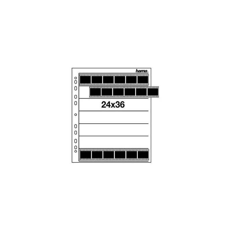 Hama Negative Sleeves, 24 x 36 mm, Glassine matt album fotografico e portalistino 7 fogli