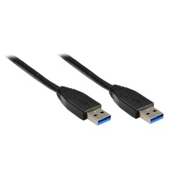Alcasa USB A - USB A 3m M M cavo USB USB 3.2 Gen 1 (3.1 Gen 1) Nero