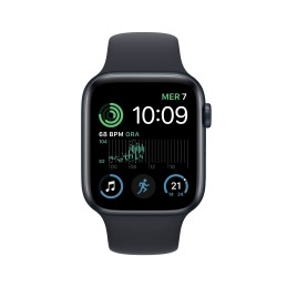 Apple Watch SE OLED 44 mm Digitale 368 x 448 Pixel Touch screen Nero Wi-Fi GPS (satellitare)