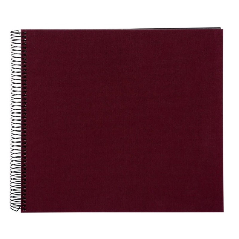 Goldbuch Spiralalbum Weinrot 25 994 schwarze Seiten 34x30cm