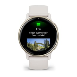 Garmin Vivoactive 5 3,05 cm (1.2") AMOLED Digitale 390 x 390 Pixel Touch screen Bianco Wi-Fi GPS (satellitare)