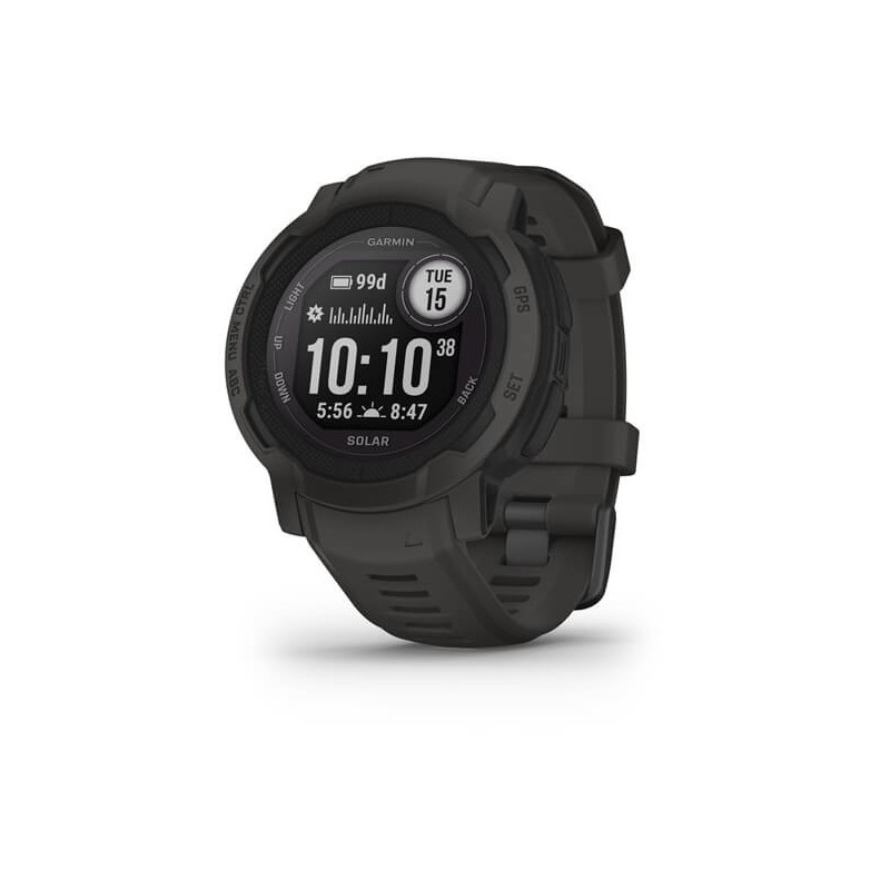 Garmin Instinct 2 Solar 2,29 cm (0.9") MIP 45 mm Digitale 176 x 176 Pixel Grafite GPS (satellitare)