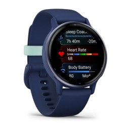 Garmin Vivoactive 5 3,05 cm (1.2") AMOLED Digitale 390 x 390 Pixel Touch screen Blu Wi-Fi GPS (satellitare)