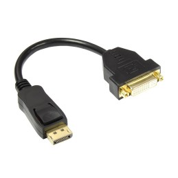 Alcasa DP-AD06 cavo e adattatore video 0,2 m DVI-I DisplayPort Nero