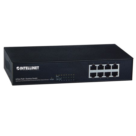 Intellinet 560764 switch di rete Fast Ethernet (10 100) Supporto Power over Ethernet (PoE) Nero