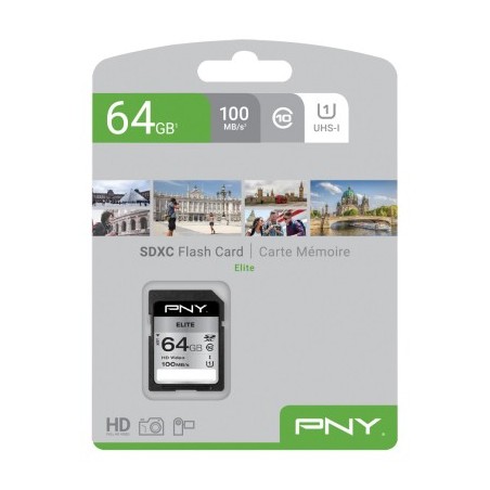 PNY Elite 64 GB SDXC UHS-I Classe 10