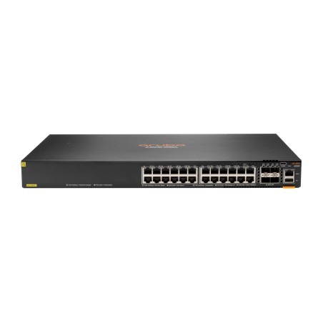 Aruba 6300F 24-port 1GbE Class 4 PoE & 4-port SFP56 Gestito L3 Gigabit Ethernet (10 100 1000) Supporto Power over Ethernet