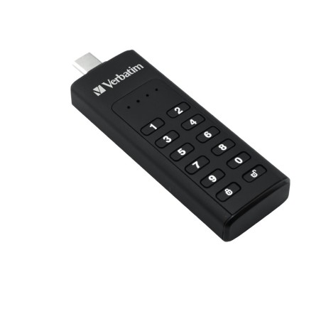 Verbatim Keypad Secure - Memoria USB 3.0 con tastierino d'accesso e crittografia dei dati - 64 GB - Nero