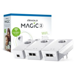 Devolo MAGIC 2 WiFi next Multiroom Kit 2400 Mbit s Collegamento ethernet LAN Wi-Fi Bianco 3 pz