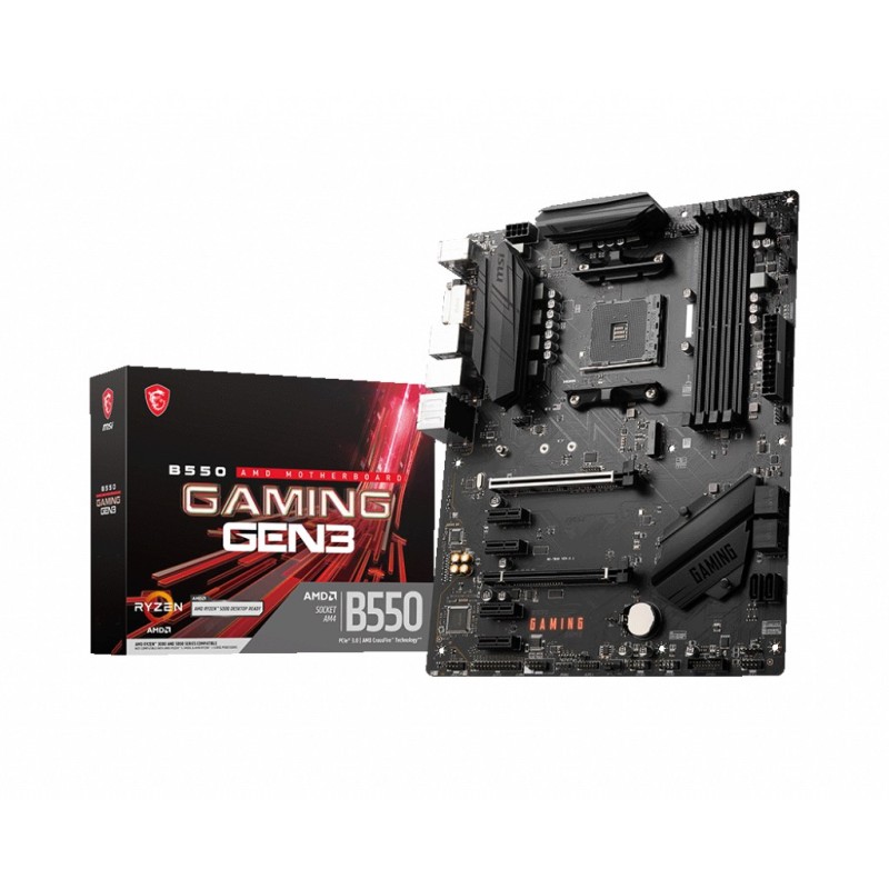 MSI B550 Gaming GEN3 ATX Mainboard Sockel AM4 M.2/DVI/HDMI