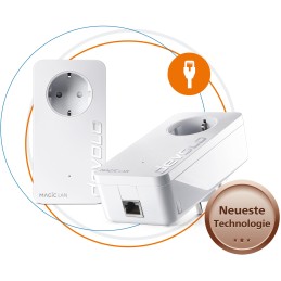 Devolo Magic 1 Lan Starter Kit 1-1-2 1200 Mbit s Collegamento ethernet LAN Bianco 2 pz