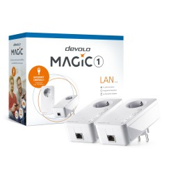 Devolo Magic 1 Lan Starter Kit 1-1-2 1200 Mbit s Collegamento ethernet LAN Bianco 2 pz