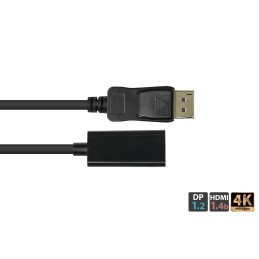 Alcasa DP-AD08 cavo e adattatore video 0,2 m DisplayPort HDMI Nero