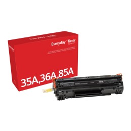 Everyday Toner ™ di Xerox Nero compatibile con HP 35A  36A  85A  (CB435A  CB436A  CE285A  CRG-125), Capacità standard