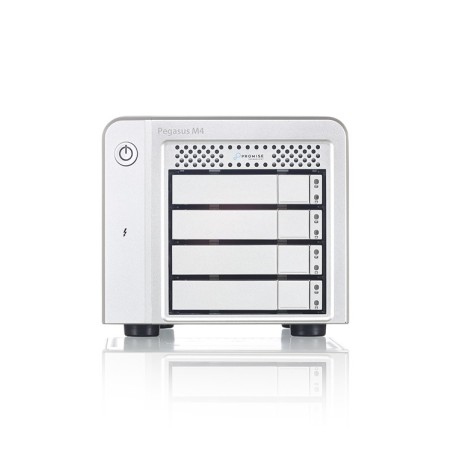 Promise Technology Pegasus M4 array di dischi 16 TB Tower Bianco