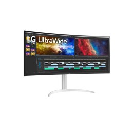 LG 38BQ85C-W Monitor PC 95,2 cm (37.5") 3840 x 1600 Pixel Quad HD+ Bianco