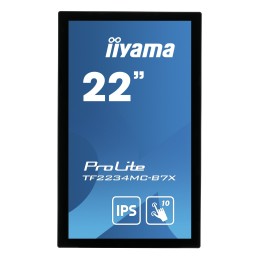 iiyama ProLite TF2234MC-B7X Monitor PC 54,6 cm (21.5") 1920 x 1080 Pixel Full HD LED Touch screen Multi utente Nero