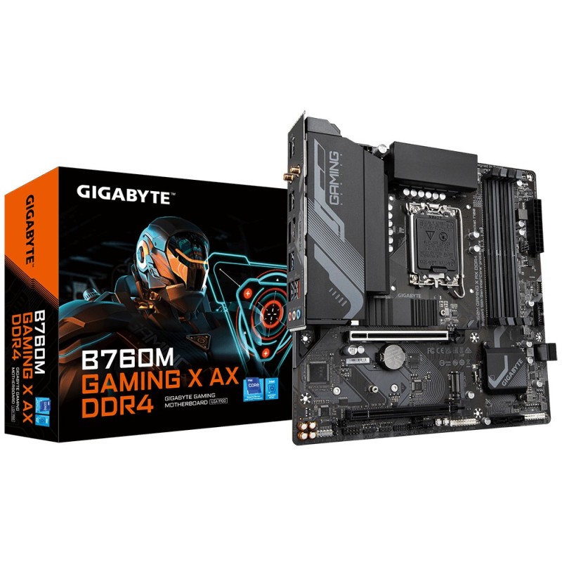 Gigabyte B760M GAMING X AX DDR4 scheda madre Intel B760 Express LGA 1700 micro ATX Gigabyte B760M GAMING X AX DDR4 scheda madre Intel B760 Express LGA 1700 micro ATX