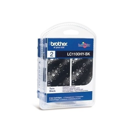 Brother LC-1100HYBKBP2 cartuccia d'inchiostro 2 pz Originale Nero