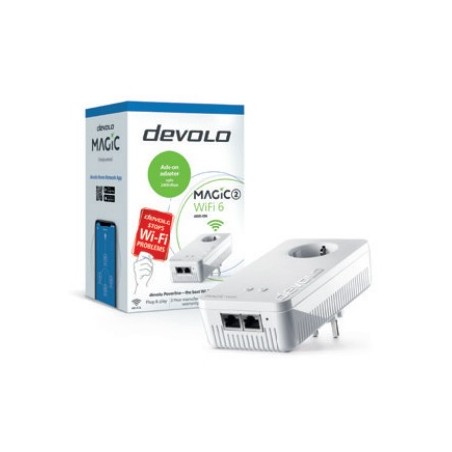 Devolo Magic 2 WiFi 6 2400 Mbit s Collegamento ethernet LAN Wi-Fi Bianco 1 pz