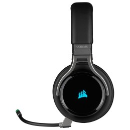 Corsair Virtuoso RGB Auricolare Con cavo e senza cavo A Padiglione Giocare USB tipo A Carbonio