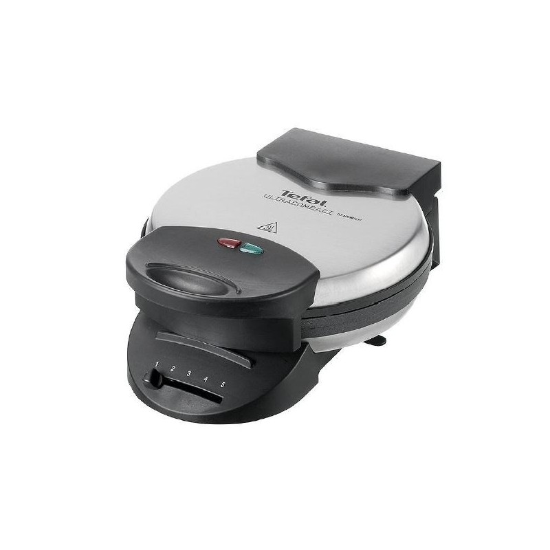 Tefal WM310D 5 waffle 1000 W Nero, Acciaio inossidabile