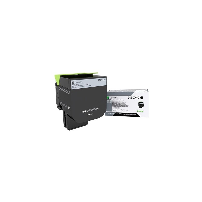 Lexmark 71B0X10 cartuccia toner 1 pz Originale Nero