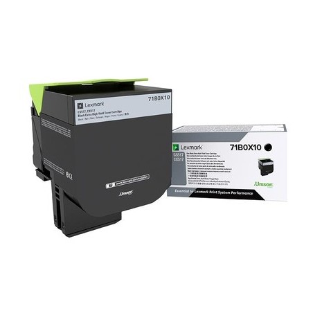 Lexmark 71B0X10 cartuccia toner 1 pz Originale Nero