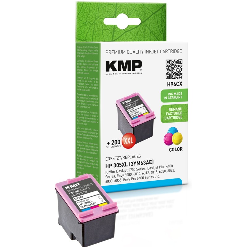KMP Tintenpatronen Farbig ersetzt HP HP305XL (3YM63AE)