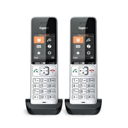 Gigaset COMFORT 500HX duo Telefono analogico DECT Identificatore di chiamata Nero, Argento