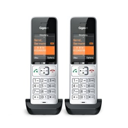 Gigaset COMFORT 500HX duo Telefono analogico DECT Identificatore di chiamata Nero, Argento