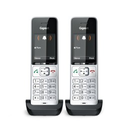 Gigaset COMFORT 500HX duo Telefono analogico DECT Identificatore di chiamata Nero, Argento