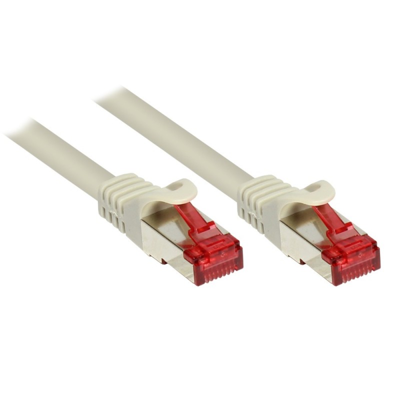 Alcasa RJ45-RJ45, m-m, 10m cavo di rete Grigio Cat6 S FTP (S-STP)