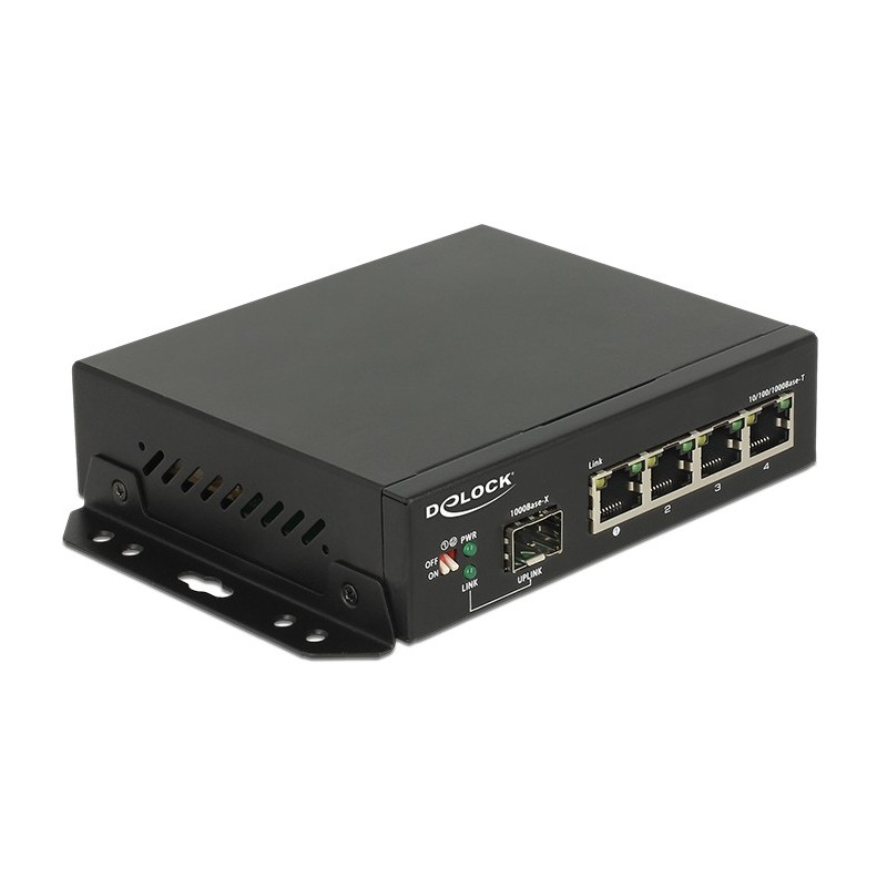DeLOCK 87704 switch di rete Gigabit Ethernet (10 100 1000) Nero DeLOCK 87704 switch di rete Gigabit Ethernet (10 100 1000) Nero