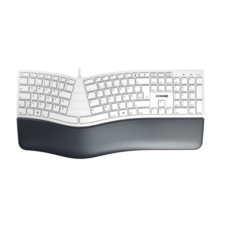 CHERRY KC 4500 ERGO tastiera USB QWERTZ Tedesco Bianco