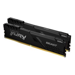 Kingston Technology FURY 16GB 2666MT s DDR4 CL16 DIMM (Kit da 2) Beast Black