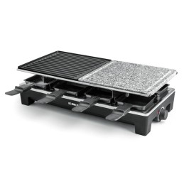 Rommelsbacher RCS 1350 griglia per raclette 8 persona(e) 1350 W Nero, Acciaio inossidabile