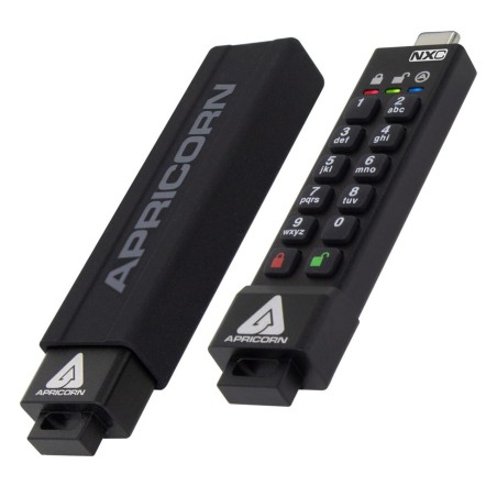 Apricorn ASK3-NXC-128GB unità flash USB USB tipo-C 3.2 Gen 1 (3.1 Gen 1) Nero