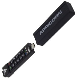 Apricorn ASK3-NXC-128GB unità flash USB USB tipo-C 3.2 Gen 1 (3.1 Gen 1) Nero