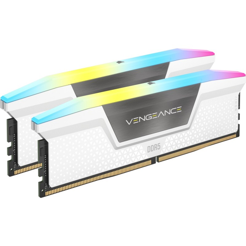 32GB (2x16GB) CORSAIR VENGEANCE RGB DDR5-6000 RAM CL40 Arbeitsspeicher Kit White