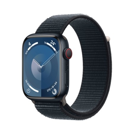 Apple Watch Series 9 45 mm Digitale 396 x 484 Pixel Touch screen 4G Nero Wi-Fi GPS (satellitare)