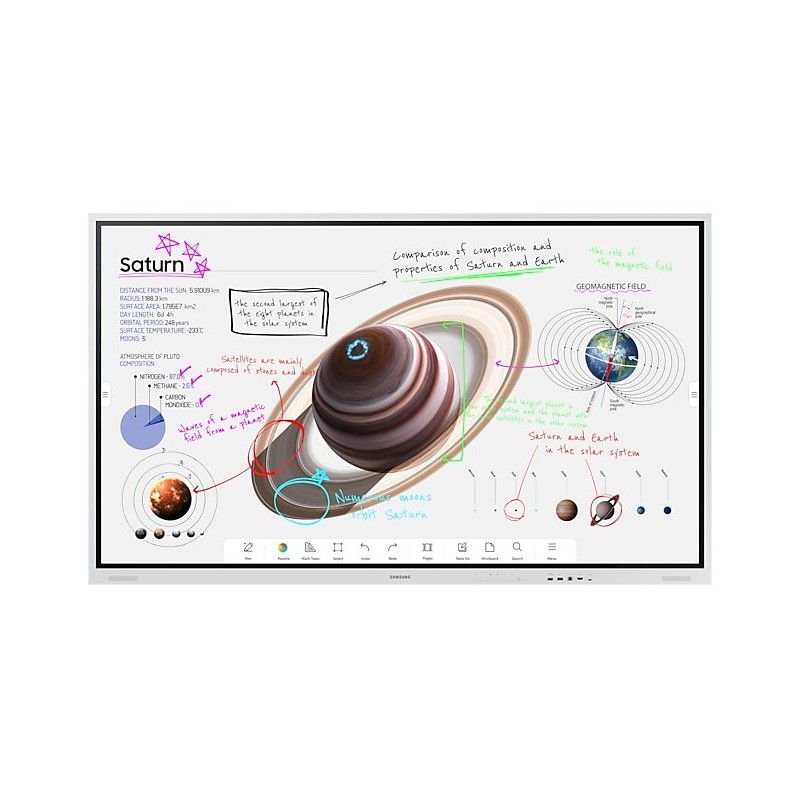 Samsung WM75B lavagna interattiva 190,5 cm (75") 3840 x 2160 Pixel Touch screen Grigio USB Bluetooth Samsung WM75B lavagna interattiva 190,5 cm (75") 3840 x 2160 Pixel Touch screen Grigio USB Bluetooth