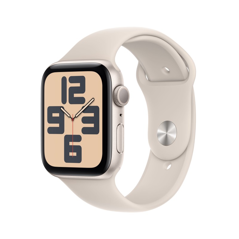 Apple Watch SE OLED 44 mm Digitale 368 x 448 Pixel Touch screen Beige Wi-Fi GPS (satellitare)