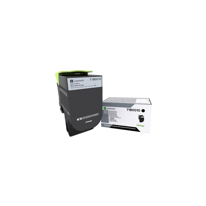 Lexmark 71B0010 cartuccia toner 1 pz Originale Nero