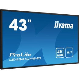 iiyama LE4341UHS-B1 visualizzatore di messaggi Pannello piatto per segnaletica digitale 108 cm (42.5") LCD 350 cd m² 4K Ultra