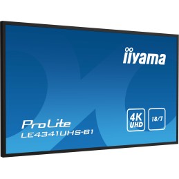 iiyama LE4341UHS-B1 visualizzatore di messaggi Pannello piatto per segnaletica digitale 108 cm (42.5") LCD 350 cd m² 4K Ultra