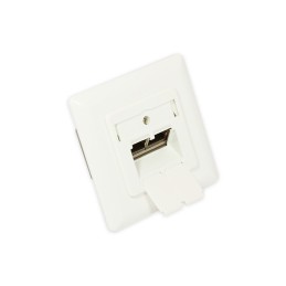 Alcasa GC-N0025 presa energia RJ-45 Bianco